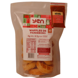 Waffles de Pandebono Paquete Familiar x 10 + Arequipe Oishii